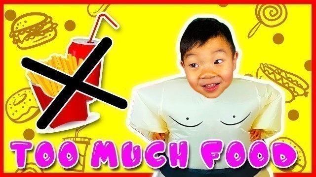 'Eating too Much Junk Food | Nursery Rhyme & Kid Song | Pretend Play Video with Raidas'