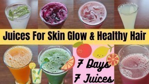 'RECIPES(EPI-44)7 DAYS 7 JUICES FOR SKIN GLOW &HAIR GROWTH|WEIGHT LOSS|HEALTHY BODY|DETOX|ANTI-AGING'