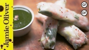 'Prawn Spring Rolls & Sweet Chilli Sauce | The Food Busker'