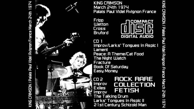 'King Crimson \"Peace - A Theme _ Cat Food\" (1973.11.19) Paris, France'