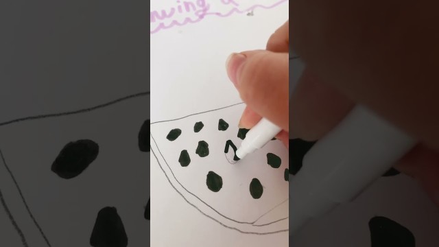 '#drawing #food drawing a watermelon ￼#ILplays'