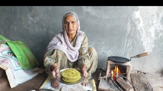 'Old woman making food in home || Indian recipe made by my aunt || Punjabi lifestyle'