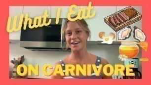 'CARNIVORE DIET | WHAT I EAT NOW'