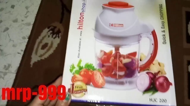 'Hilton jumbo chopper unboxing|| easy chopping with jumbo chopper full review'