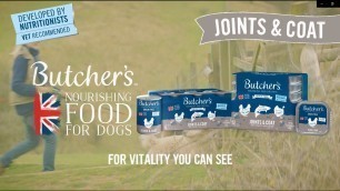 'Butcher\'s Dog Food 6sec advert Vet Recommended Joints & Coat Sept22'