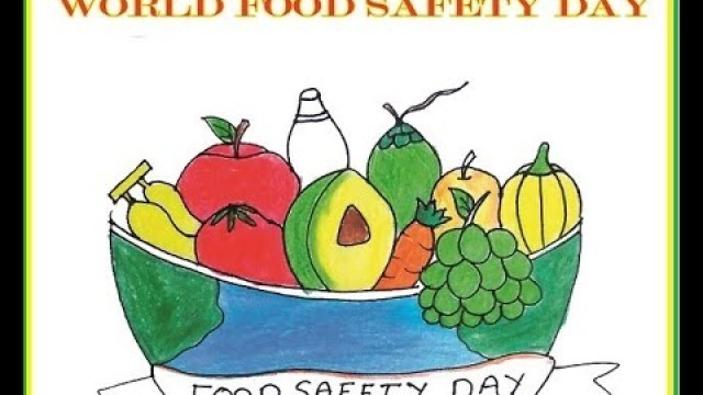 'How To Draw World Food Safety Day Drawing || World Food Safety Day Poster Drawing || #shorts'