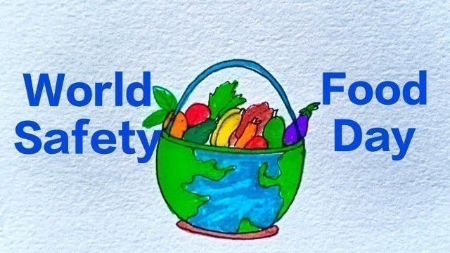 'World Food Safety Day Drawing || Food Safety Day Poster || Happy Food Safety Day || #foodsafetyday'