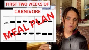 'carnivore diet meal plan (first 2 weeks, watch full video)'