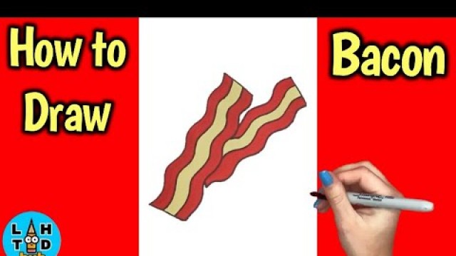 'How to Draw Bacon | Food Art Lesson'