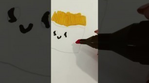 '#drawing #food #ILplays drawing chips/french fries ￼'