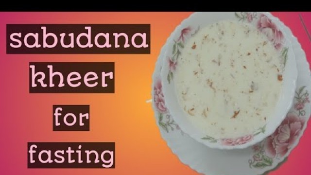 'Sabudan-sago kheer Recipe || krishna food junction'