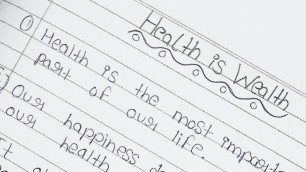 '10 lines on health is wealth in English || health is wealth 10 lines in English ||'
