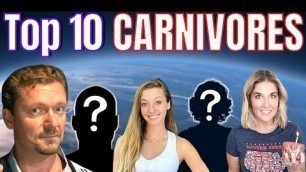 'Top 10 CARNIVORE DIET YouTube Channels'