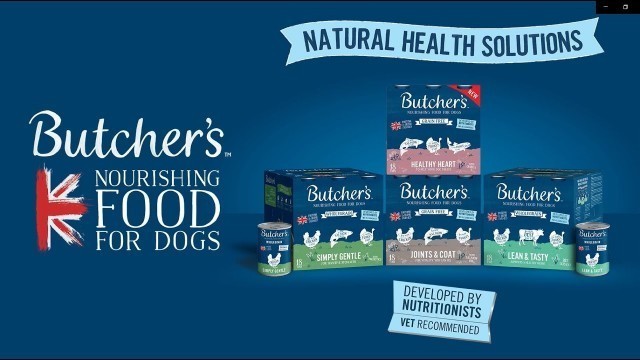 'Butcher\'s Dog Food 10sec advert Vet Recommended Natural Oct22 Option 2'