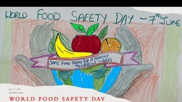 'World Food Safety Day Drawing | World Food Safety Day 2021|How to Draw World Food Safety Day Poster'