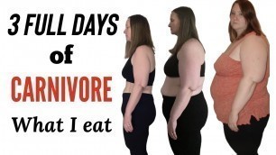 '3 FULL Days of Eating Carnivore | Carnivore Diet Meals and Recipes | Carnivore Snacks'