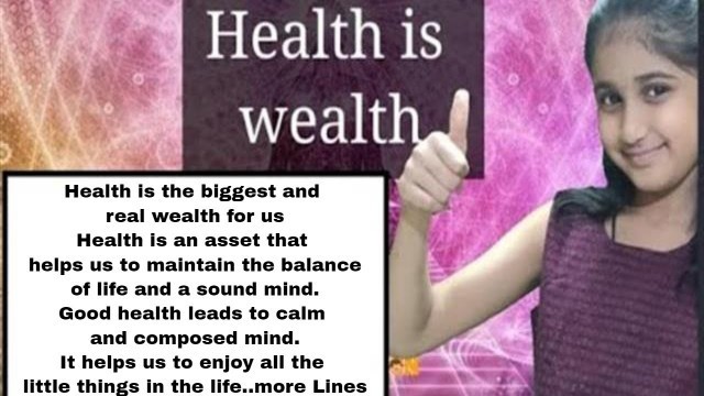 'Lines on Health is Wealth | 10 Lines on Good Health is Wealth in english.'