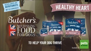 'Butcher\'s Dog Food 6sec advert Vet Recommended Healthy Heart Oct22'