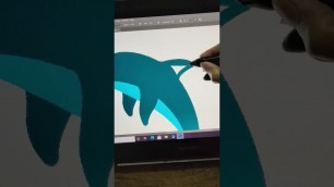 'YOU CAN DRAW this Cute Dolphin easy #digitalart #shorts #youtubeshorts'
