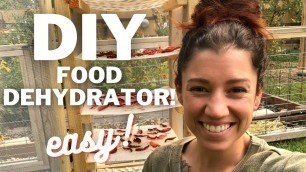 'Our DIY Solar FOOD DEHYDRATOR | Homemade Dehydrator'