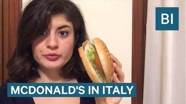 'All The Food You Can Only Find At A McDonald\'s In Italy'