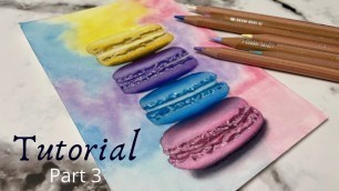 'How To Draw Realistic Food With Watercolor & Colored Pencils Step By Step Real Time Tutorial |Part 3'