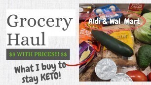 'Buying food for the week - QUICK haul - ALDI & WALMART'