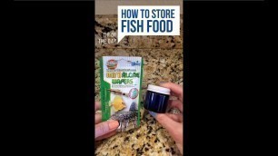'Tip: Store Fish Food in Glass Jars #Shorts'