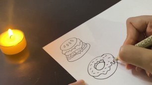 'Drawing Food Doodles | Pen Art'