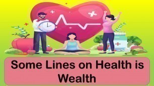 'Some Lines on Health is Wealth I Knowledge I Learning by Story | Educational Video For Kids I Motive'