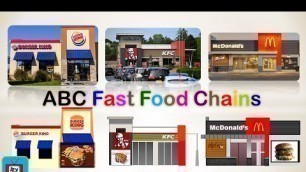 'ABC Fast Food Chains for Children | Kids'