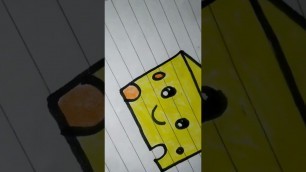 'how to draw a cheese 