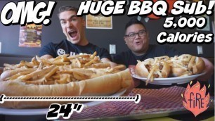 'Undefeated BBQ Sandwich Challenge - Man Vs Food | With Wayne Algenio | Southern BBQ | Dang BBQ'