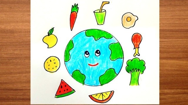 'World Food Safety Day Drawing//Food Safety Day Drawing Poster//How to draw Food Safety Drawing Easy'