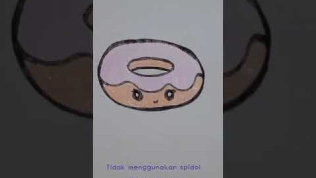 'Menggambar Donat #shorts #drawing #food #donat'