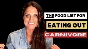 'carnivore diet what to eat (eating out at restaurants or with friends)'