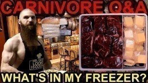 'Carnivore Q&A: WHAT\'S IN MY FREEZER??? The Carnivore Diet Foods List'