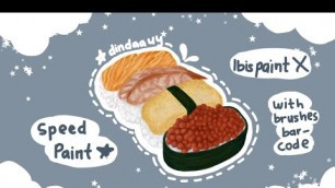 'Speed paint on IbisPaintX | Ibis Paint X drawing food illustration'