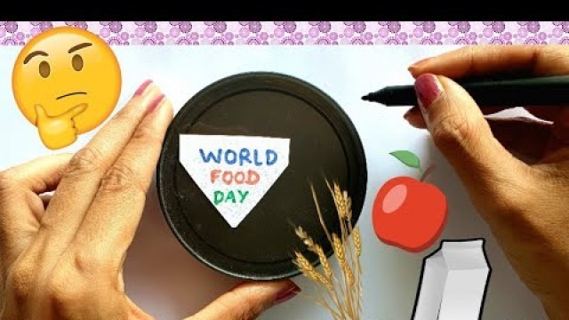'World Food Day drawing Easy | How to draw World food day | World Food day poster'