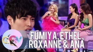 'Ethel, Roxanne and Ana talk about the food they would serve to Fumiya | GGV'