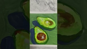 'Avocado Easy drawing food JUST Looked it!!!'