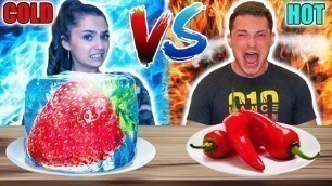 'HOT VS COLD FOOD CHALLENGE'