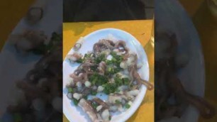'Korean food live baby octopus'