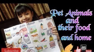 'Pet Animals and their food and home