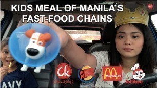 'Kids Meal of Manila’s Fast Food Chains'