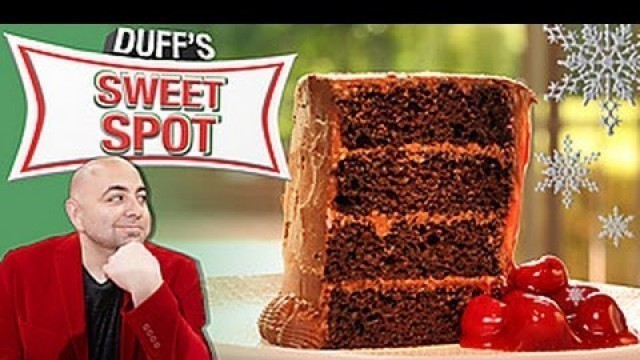 'Duff\'s Cherry Pie Stuffed Chocolate Cake | Holiday Baking Championship | Food Network'