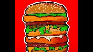 '#asmr #food #shorts #nft  #mcdonalds #drawing #burger #procreate land air and sea mcdonalds'