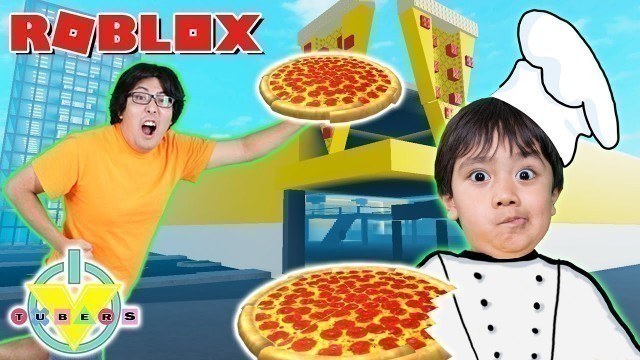 'Ryan making his FAVORITE PIZZA! Let’s Play Roblox Pizza Tycoon with Ryan’s Daddy'