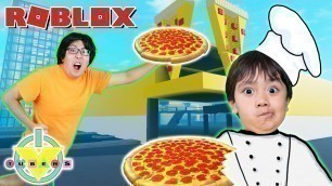 'Ryan making his FAVORITE PIZZA! Let’s Play Roblox Pizza Tycoon with Ryan’s Daddy'