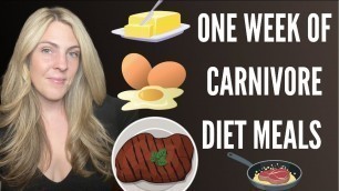'ONE WEEK OF CARNIVORE DIET MEALS!  Weight loss - Skin health & Sleep'